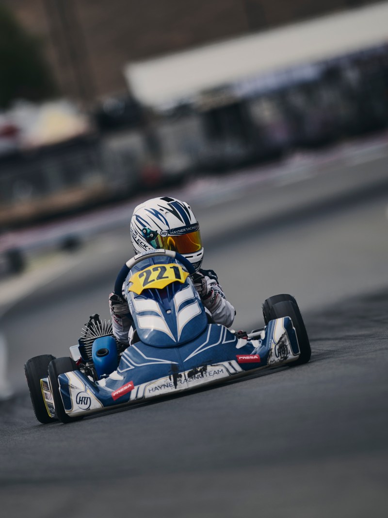 Reid Eck #221 head-on at K1 Circuit, Champions of the Future Round 9
